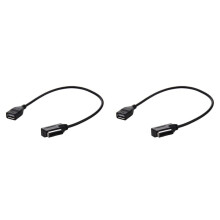 2X fuer Music Interface MDI MMI AMI zum USB Kabel Daten Synchronisierungs Ladeadapter