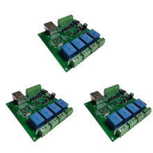 3X LAN Ethernet RJ45 TCP / IP WEB Fernbedienungs Karte mit 4 Kanal Relais UDP W5500 Netzwerk Controller