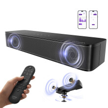 ULTIMEA Poseidon M20 2.1Ch Compact Soundbar, 3-Inch Built-in Subwoofer, Bluetooth SoundBar for TV, APP Control, VoiceMX, BassMX