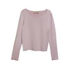 Pigernes langærmede bluse i pink med Olimpias-motiv