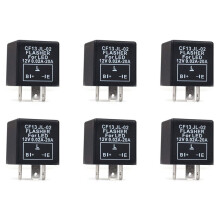 6X Auto 3 Poliges Cf-13 Elektronisches Led-12V Blink Relais Feststehend für Richtungs Änderung Signal Blitzlicht