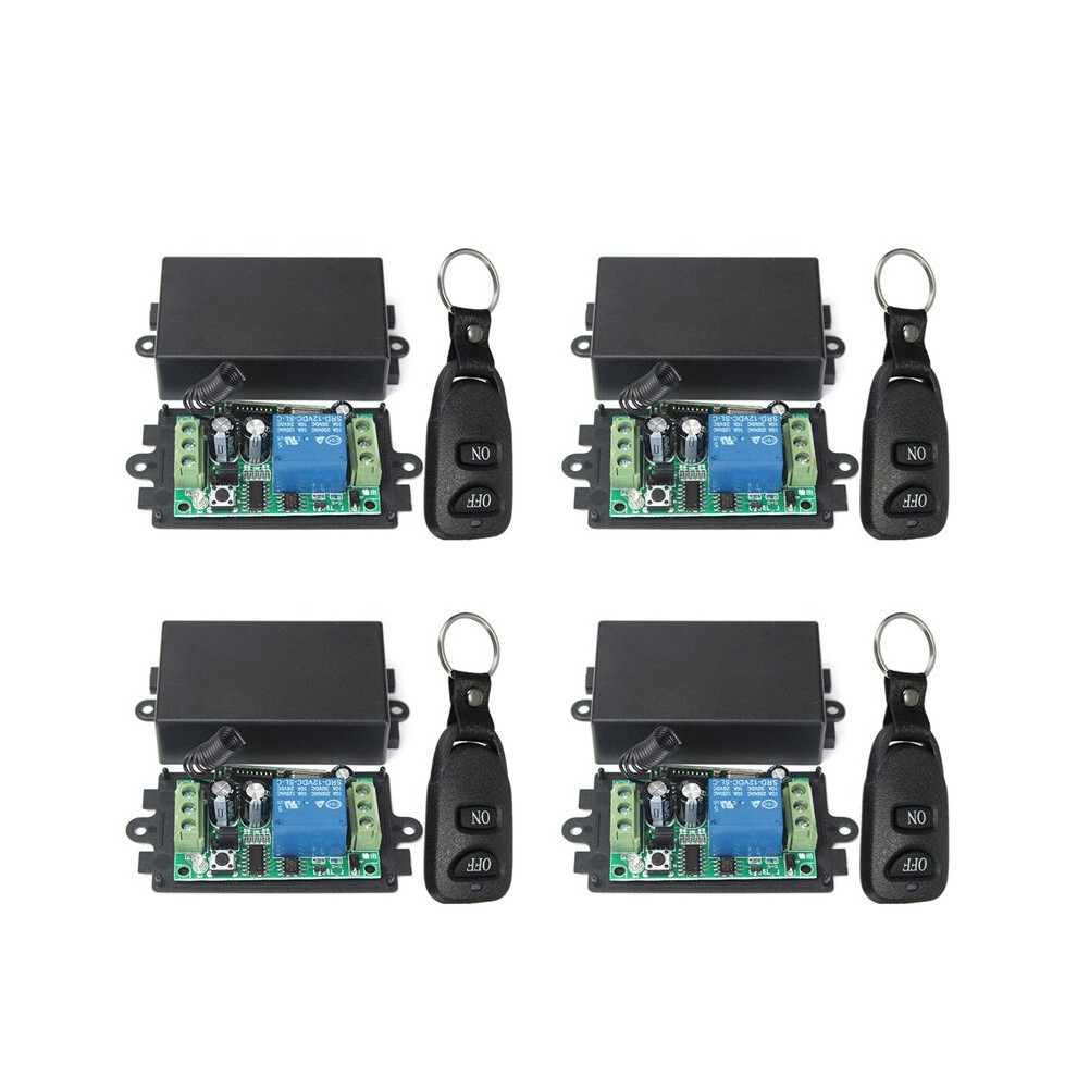Photos - Remote control 4X 12V 10A 1Ch Wireless  System Receiver Transmitter 2 Buttons Waterproof Remote 433Mhz