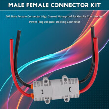 2X 50A Male Female Connector High Current Waterproof Parking Air Conditioning Power Plug 10Square Docking Connector