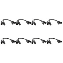 8X XLR Male 3 Pin to XLR Female 5 Pin & XLR Female 3 Pin to XLR Male 5 Pin Audio Cable, for Microphone DMX Stage Light