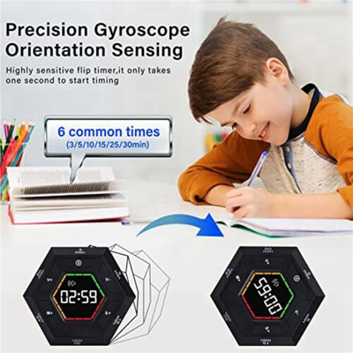 2X Pomodoro Timer, Productivity Timer,3, 5, 15, 30, 45, 60 Minute Preset  Countdown Timer,  Management Tool 2