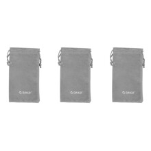 3X ORICO Wasserdichte 180X100 mm Handy HDD Grau Tasche Lagerung für USB Ladegerät USB Kabel Power Bank Telefon Aufbewahrungs Box Fall