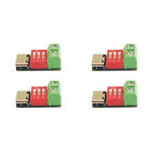 4PCS Type-C PD QC Trigger 5V-20V Adjustable Voltage Power Module Dial Adjustment Voltage Fast Charging Decoy Module