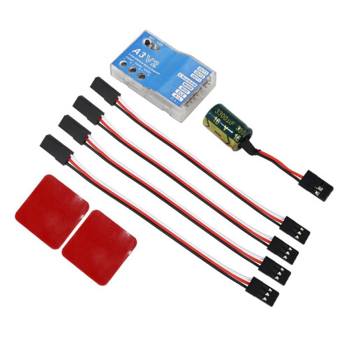 3X A3 V2 Flight Controller Stabilizer 4 Flight Modes for RC Airplane Airplane RC Metal Gift Accessory for RC Lovers 1