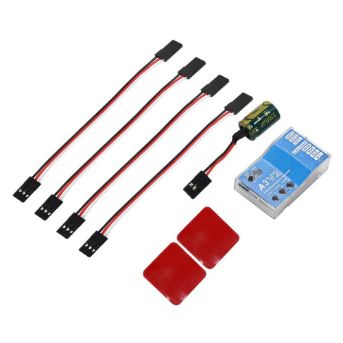 3X A3 V2 Flight Controller Stabilizer 4 Flight Modes for RC Airplane Airplane RC Metal Gift Accessory for RC Lovers 2