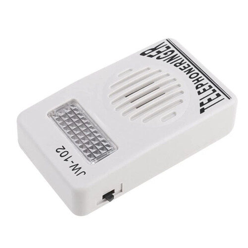 2X Telephone Ringer Phone Amplifier Wall Ring Speaker Strobe Light Flasher Bell Extra-Loud Sound 2