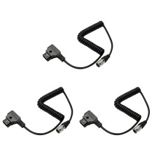 3X Ljudenheter 688 633 Zoom F8 Strömkabel DTAP Till Hirose 4-Stifts Hankontakt Fjäder Strömkabel