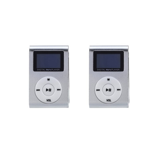 2X  USB Clip MP3 Player Video Screen Support 32GB Micro- TF Card