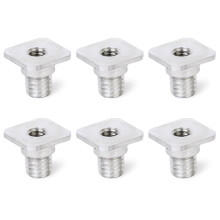 6pcs 1/4 Inch to 3/8 Inch Female to Male Convert Screw Adapter for Tripod Monopod