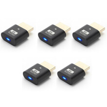 5X -Kompatibel 4K Dummy-Kontakt med LED-Ljus för Grafikkort, PC-Tillbehör, Desktop/Laptop Visual Display Adapter C