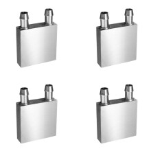 4X Aluminum Water Cooling Block 40X40X12mm Cooler for Computer CPU Radiator