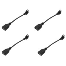 4X --Stecker Auf Buchse 90 Degree Konverter-Anschluss-Adapter-Kabel 1080P