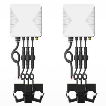 2X Tuya Life 3-Fas WiFi Energi KWH-Mätare 80A 120A Power Clamp Strömtransformator App Monitor (120A)
