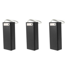 3 Peças Caixa de Armazenamento de Bateria 16X18650 PD QC3.0 Carga Rápida DIY Power Bank Caixa de Caixa 18650 Caixa de Suporte de Bateria Preta