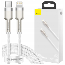 USB-C cable to Lightning Baseus Cafule, White, Power Delivery, 20W, 1m (white)