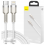 USB-C cable to Lightning Baseus Cafule, White, Power Delivery, 20W, 1m (white) 1