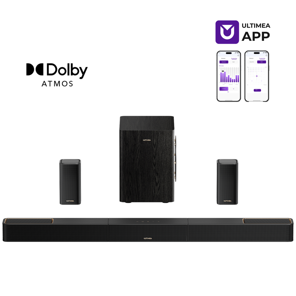 Photos - Speakers Ultimea Skywave Series 5.1.2Ch Bluetooth Soundbar, 530W Dolby Atmos Soundbar for TV with 6.5" Subwoofer for Home Theater, 4K 