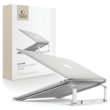 Support d'ordinateur portable - Tech-Protect ULS100 - Ergonomique - Réglable - Aluminium argenté