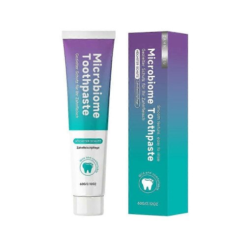 Microbiome Toothpaste Natural Mint Low Foam Fresh Breath Plaque Removal