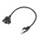 2X RJ45 Female to Male Adapter Network Extension Cable Panel Mount 27cm 2