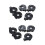 CR2016 2025 2032 Coin Cell Button Battery Holder Socket Black 10 Pcs 1