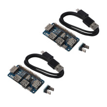 2X 4 USB HUB HAT for Raspberry Pi 3 / 2 / Zero W Extension Board USB to UART for Serial Debugging