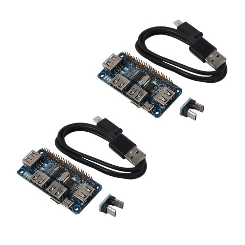 2X 4  USB HUB HAT for Raspberry Pi 3 / 2 / Zero W Extension Board USB to UART for Serial Debugging