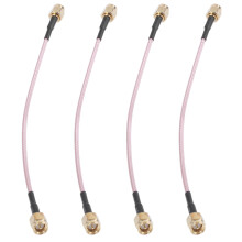 4pcs 6.5 inch Length SMA Male to SMA Male Connector Pigtail Cable