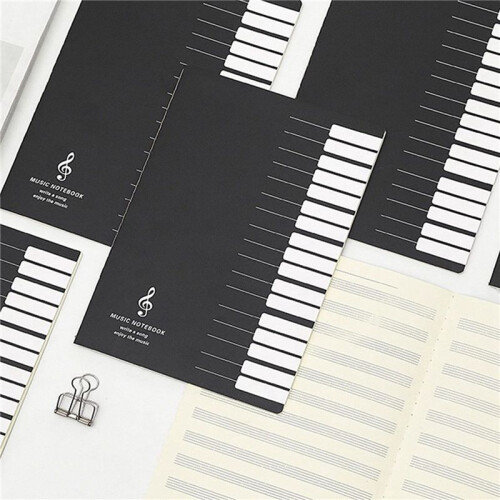6X Five Lines Music Notes Notebook Music Tab Staff Stave Notebook 1