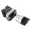 5Pcs 22mm Latching 2 NO 3-Position Rotary Selector Select  ZB2-BE101C Black 5