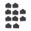 Ethernet Hub Port RJ45 Anti Dust Cover Cap Protector Plug 30Pcs Black 2