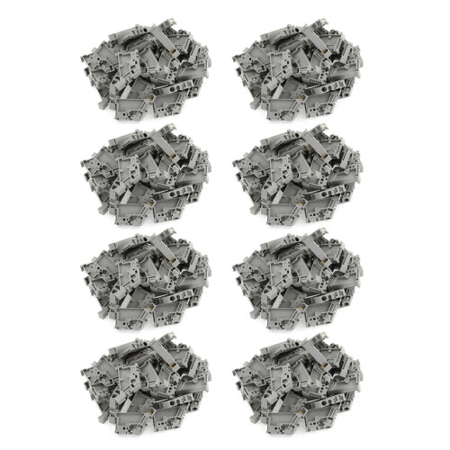 400Pcs 35mm DIN Rail Terminal Block End Stopper Mounting Clips