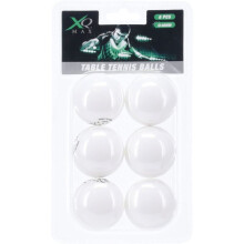 Plastic Table Tennis Balls 6 Pack Standard Size White Indoor Ping Pong Balls for Home Recreation Practice Tournament and Beer Pong Game Use