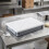 Rectangular Plastic Lid for 60 x 40 cm Pizza Dough Trays and Service Boxes White Stackable Cover for Food Storage and Freshness Protection 3