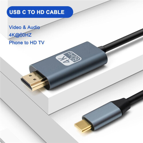 10X USB C to  Cable Adapter 4K 60Hz Cable Adapter for  3 Compatible for Android Phone  ChromeBook 2