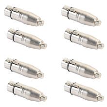 8Pcs XLR to RCA Adapter, RCA Female to XLR Female Adapter Jack Plug Adapter
