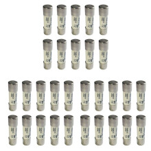 30 Pcs 1000 VDC Fuse Solar PV Explosion-Proof Fuse Silver - 12A