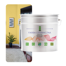 KERÁMIA FALI FESTÉK, MOSHATÓ, VILÁGOS SÁRGA, 2L, FOLTÁLLÓ