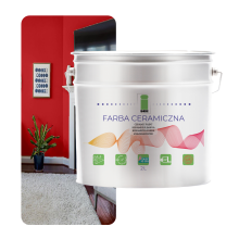 KERÁMIA FALI FESTÉK, MOSHATÓ, PIROS, 2L, FOLTÁLLÓ