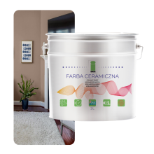 KERÁMIA FALI FESTÉK, MOSHATÓ BARNA, VILÁGOS KÁVÉSZÍN TEJJEL, 2L