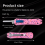 (Pink) Advanced multi functional knife handle tool without blade one piece casting stainless steel 2