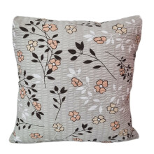 Bark pudebetræk 40x40 beige planteeng