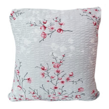 Bark pudebetræk 40x40 grå pink kirsebærblomst sakura