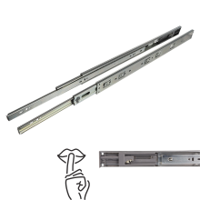 Kuglelejeskinne blød lukning H45 fuld udtræk 550 mm 30 kg Riex NB48