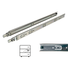 Kuglelejeskinne H35 fuld udtræk 500 mm 25 kg Riex NB35