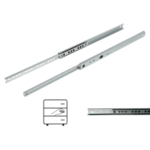 Kugleskinne H17 delvis udtræk 246 mm 10 kg Riex NB17